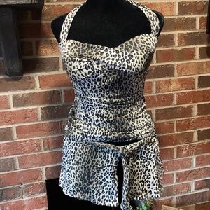 Tommy Bahama animal print tankini set